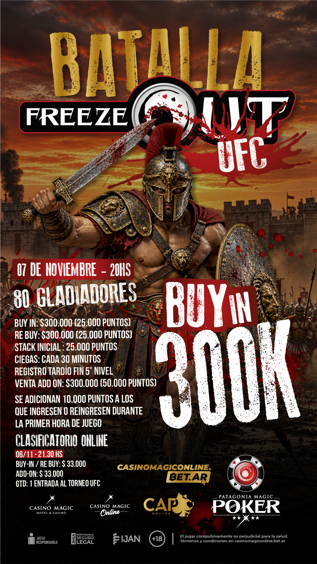 Freeze out UFC noviembre