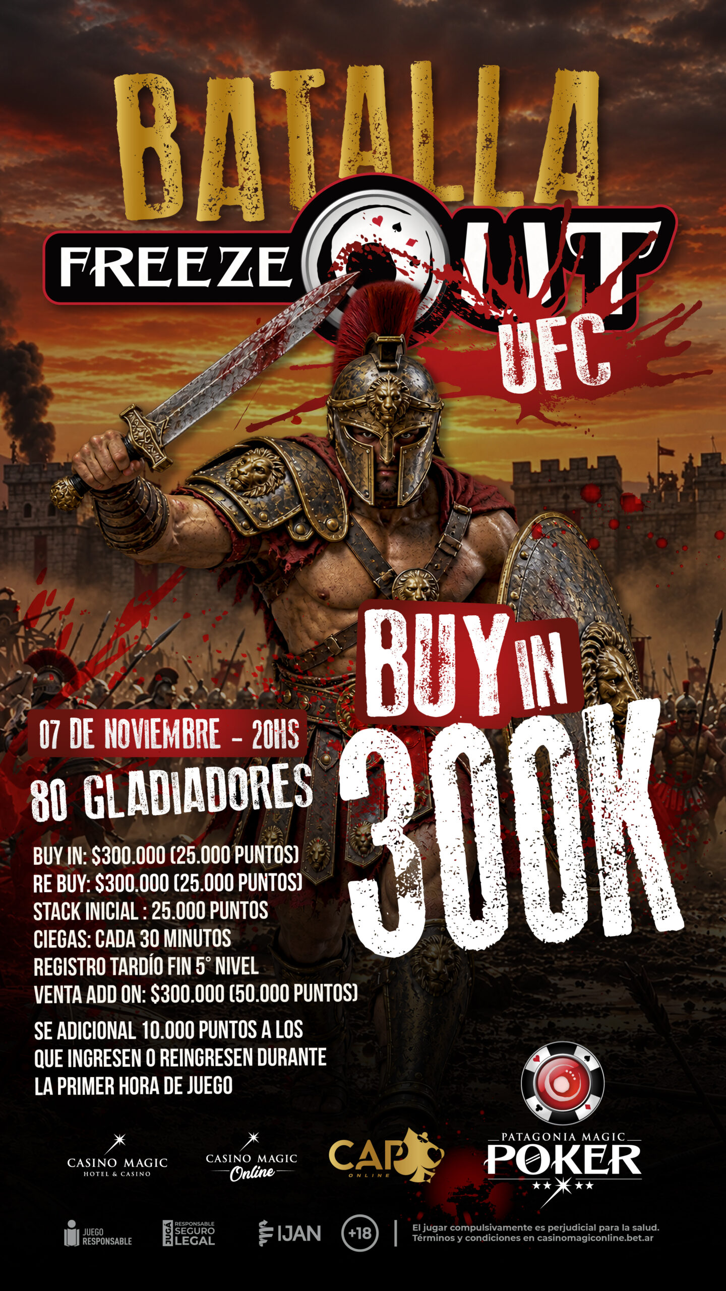 Flyer publicitario del torneo 